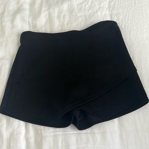 These Three Boutique Black Velvet Skort